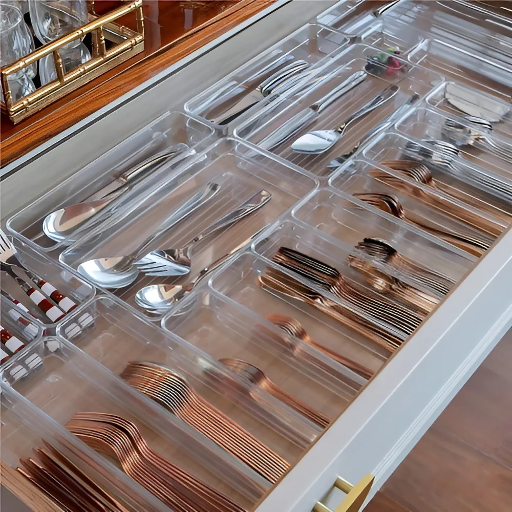Organizador de Gaveta Modular encaixável cozinha escritório tamanhos variados